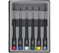 Donau Elektronik pour l'électronique et la mécanique de précision Jeu de tournevis 6 pièces 6 pans intérieurs (TX)