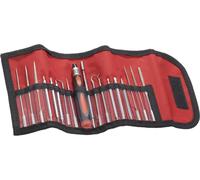 Donau Elektronik pour lélectronique et la mécanique de précision Lots de lames de rechange 18 pièces vis à fente, cruciforme Phillips, 6 pans intérieurs (TX)