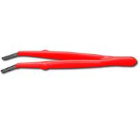 Donau Elektronik PZ18 Pince brucelle isolée émoussée, courbée 145 mm