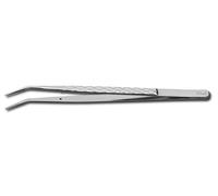 Donau Elektronik PZ8 Pince brucelle de précision émoussée, courbée 160 mm
