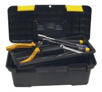 Donau Elektronik RB25 Boîte à outils vide plastique noir, jaune