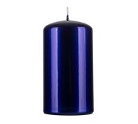 DONAU HOME Bougie colonne Aurora - Bougie en paraffine - 70 x 130 mm - Cobalt - Bougie pilier - Pour la décoration - Durée de combustion : 49 heures - 1 pièce