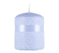 DONAU HOME Bougie colonne Milo - Bougie en cire - 70 x 90 mm - Perle bleue - Pour décoration - Durée de combustion : 40 heures - 1 pièce