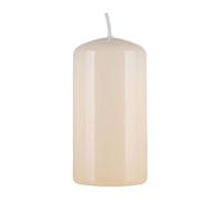 DONAU HOME Bougie colonne standard brillante/bougie paraffine / 50 x 100 mm/crème/pour décoration, durée de combustion de 32 heures/bougie décorative en cire, 1 pièce