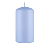 DONAU HOME Colonne de bougie standard laquée - Bougie en paraffine - 60 x 115 mm - Bleu perle mate - Bougie pilier décorative - Bougie en cire - 1 pièce - Pour décoration