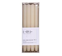 DONAU HOME - Lot de 4 bougies à tige longues nervurées - 30 x 2,25 cm de diamètre - Non parfumées - Idéales pour la décoration du salon, de la salle de bain - Durée de combustion : 10 heures