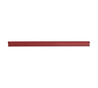DONAU Lot de 10 rails de serrage universels DIN A4 / 8 mm pour environ 80 feuilles/bornier pour bandes brise-vue/clips de fixation/plastique PVC/rouge