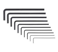 Donau Elektronik 6 pans intérieurs Jeu de clés mâles coudées 0.028 pouces, 0.035 pouces, 0.05 pouces, 1/16 pouces, 5/64 pouces