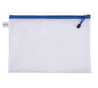 DONAU Lot de 24 pochettes zippées A4 avec fermeture éclair 343 x 246 mm, en EVA, poche zippée avec fermeture éclair, bleu