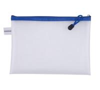 DONAU Lot de 24 pochettes zippées en EVA - Format A5-243 x 180 mm - Avec poche zippée - Bleu