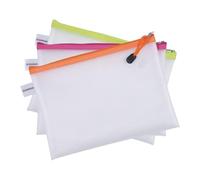DONAU Lot de 24 sacs zippés A4 avec fermeture éclair 343 x 246 mm, en EVA, poche zippée avec fermeture éclair, mélange de couleurs
