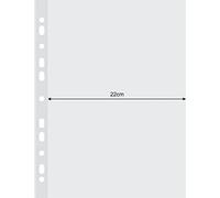 DONAU Lot de 25 pochettes de documents en polypropylène A4 Cristalic 120 microns pour archivage de documents Transparent/de cristal Standard Matériau PP Couleur transparente