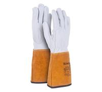 DONAU SAFETY Gants de soudeur en cuir pleine fleur de chèvre pour soudage TIG/Kevlar/Taille 11/XXL / 1 paire/Softouch/Très doux et agréable/Gants de travail en cuir/Gants de protection