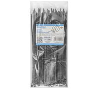 DONAU TECH Colliers de serrage réglables professionnelles/Zip ties/200mm x3,6mm/100 pièces/temp -40/80/Noir/Autobloquant/Attache Câble Résistant aux UV/Idéale pour l'intérieur et l'extérieur