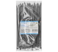 DONAU TECH Colliers de serrage réglables professionnelles/Zip ties/200mm x4,8mm/100 pièces/temp -40/80/Noir/Autobloquant/Attache Câble Résistant aux UV/Idéale pour l'intérieur et l'extérieur