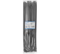 DONAU TECH Colliers de serrage réglables professionnelles/Zip ties/400mm x4,8mm/100 pièces/temp -40/80/Noir/Autobloquant/Attache Câble Résistant aux UV/Idéale pour l'intérieur et l'extérieur