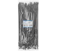 DONAU TECH Colliers de serrage réglables professionnelles/Zip ties/400mm x8,8mm/100 pièces/temp -40/80/Noir/Autobloquant/Attache Câble Résistant aux UV/Idéale pour l'intérieur et l'extérieur