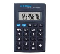 Donau TECH/K-DT2086-01 Calculatrice de Poche 8 Chiffres Fonction Racine 85 x 56 x 9 mm Couleur : Noir