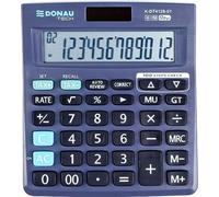 Donau Tech K-DT4128 Calculatrice 12 chiffres 140x122x30mm noir