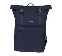 DONAU TRAVEL Sac à dos pour ordinateur portable London, imperméable, compatible avec les ordinateurs portables jusqu'à 15,6 pouces, 18 l, bleu marine, sac à dos unique pour femmes et hommes.