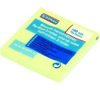 Donau Type Z Pad adhésif 76X76Mm 1X100 feuilles jaune clair