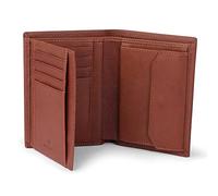 DONBOLSO Portefeuille Vienne | Grand Portefeuille Homme Cuir | Porte Carte Cuir avec Protection RFID | Nappa Marron