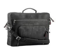 DONBOLSO Sac Porte Ordinateur 17 Pouces San Francisco | Sac à Bandoulière pour Ordinateur | Saccoche pour Hommes et Femmes | Vintage Noir