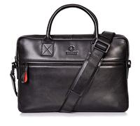 DONBOLSO Sac Porte Ordinateur Portable 13,3 Pouces Marseille | Sac à Bandoulière pour Ordinateur Portable | Saccoche Ordi Portable | Sac pour Hommes et Femmes | Nappa Noir