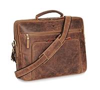 DONBOLSO Sac Porte Ordinateur Portable 15,6 Pouces San Francisco | Sac à Bandoulière pour Ordinateur Portable | Saccoche Ordi Portable | Sac pour Hommes et Femmes | Vintage Marron