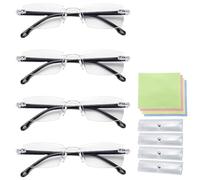 DONCOO Lunettes de Presbytie Anti-Lumière Bleue à Changement de Couleur,Lunettes intelligentes avec mise au point automatique pour hommes et femmes,Anti-Fatigue Oculaire (4 pièces)