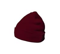 DonDon Bonnet Beanie pour l'hiver avec design classique et moderne, Rouge/Bordeaux - Taille unique