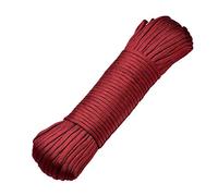 DonDon Corde Paracorde 30 Mètres Ruban de Tissu Lacet de Nylon Bracelet de Survie à Fabriquer et pour Activités de Camping en Extérieur 4 mm - 7 brins Bordeaux Brillant