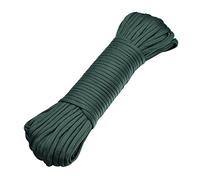 DonDon Corde Paracorde 30 Mètres Ruban de Tissu Lacet de Nylon Bracelet de Survie à Fabriquer et pour Activités de Camping en Extérieur 4 mm - 7 brins Vert forêt
