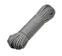 DonDon Corde Paracorde 30 Mètres Ruban de Tissu Lacet de Nylon Bracelet de Survie à Fabriquer et pour Activités de Camping en Extérieur 4 mm - 7 brins Gris