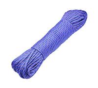 DonDon Corde Paracorde 30 Mètres Ruban de Tissu Lacet de Nylon Bracelet de Survie à Fabriquer et pour Activités de Camping en Extérieur 4 mm - 7 brins Bleu foncé-Rouge-Gris