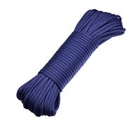 DonDon Corde Paracorde 30 Mètres Ruban de Tissu Lacet de Nylon Bracelet de Survie à Fabriquer et pour Activités de Camping en Extérieur 4 mm - 7 brins Bleu foncé