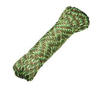DonDon Corde Paracorde 30 Mètres Ruban de Tissu Lacet de Nylon Bracelet de Survie à Fabriquer et pour Activités de Camping en Extérieur 4 mm - 7 brins Olive-Vert Clair-Marron