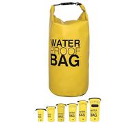 DonDon Dry Bag Sac étanche 2l, 5l, 10l, 15l, 20l, 30l avec bandoulière - Jaune 20 Liter
