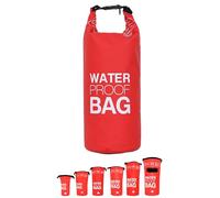 DonDon Dry Bag Sac étanche 2l, 5l, 10l, 15l, 20l, 30l avec bandoulière - Rouge 15 Liter