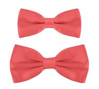 DonDon Ensemble de nœuds papillon père-fils en look partenaire, déjà attaché et ajustable