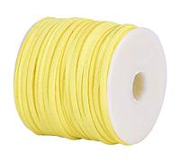 DonDon Fil de Verlours 3 mm Rouleau de 30 ou 90 mètres DIY - Jaune