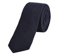 DonDon Fine cravate de coton pour hommes 6 cm - bleu marine Taille unique