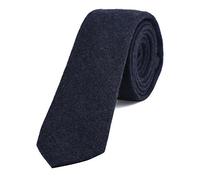 DonDon Fine cravate de coton pour hommes 6 cm - bleu nocturne Taille unique