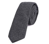 DonDon Fine cravate de coton pour hommes 6 cm - gris Taille unique