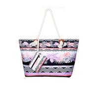 DonDon Grand sac de plage hydrofuge avec fermeture à glissière Sac shopping à bandoulière Viva Vida