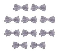 DonDon Lot de 10 Noeud papillon pour homme 12 x 6 cm avec crochet déjà lié et réglable