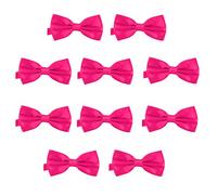 DonDon Lot de 10 Noeud papillon pour homme 12 x 6 cm avec crochet déjà lié et réglable