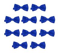 DonDon Lot de 10 Noeud papillon pour homme 12 x 6 cm avec crochet déjà lié et réglable
