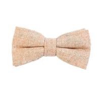 DonDon Noeud papillon en coton pour homme 12 x 6 cm avec crochet déjà lié et réglable - beige