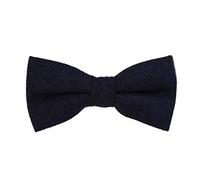 DonDon Noeud papillon en coton pour homme 12 x 6 cm avec crochet déjà lié et réglable - bleu foncé